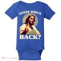 Funny Easter Guess Whos Back Jesus Baby Bodysuit thumb 0