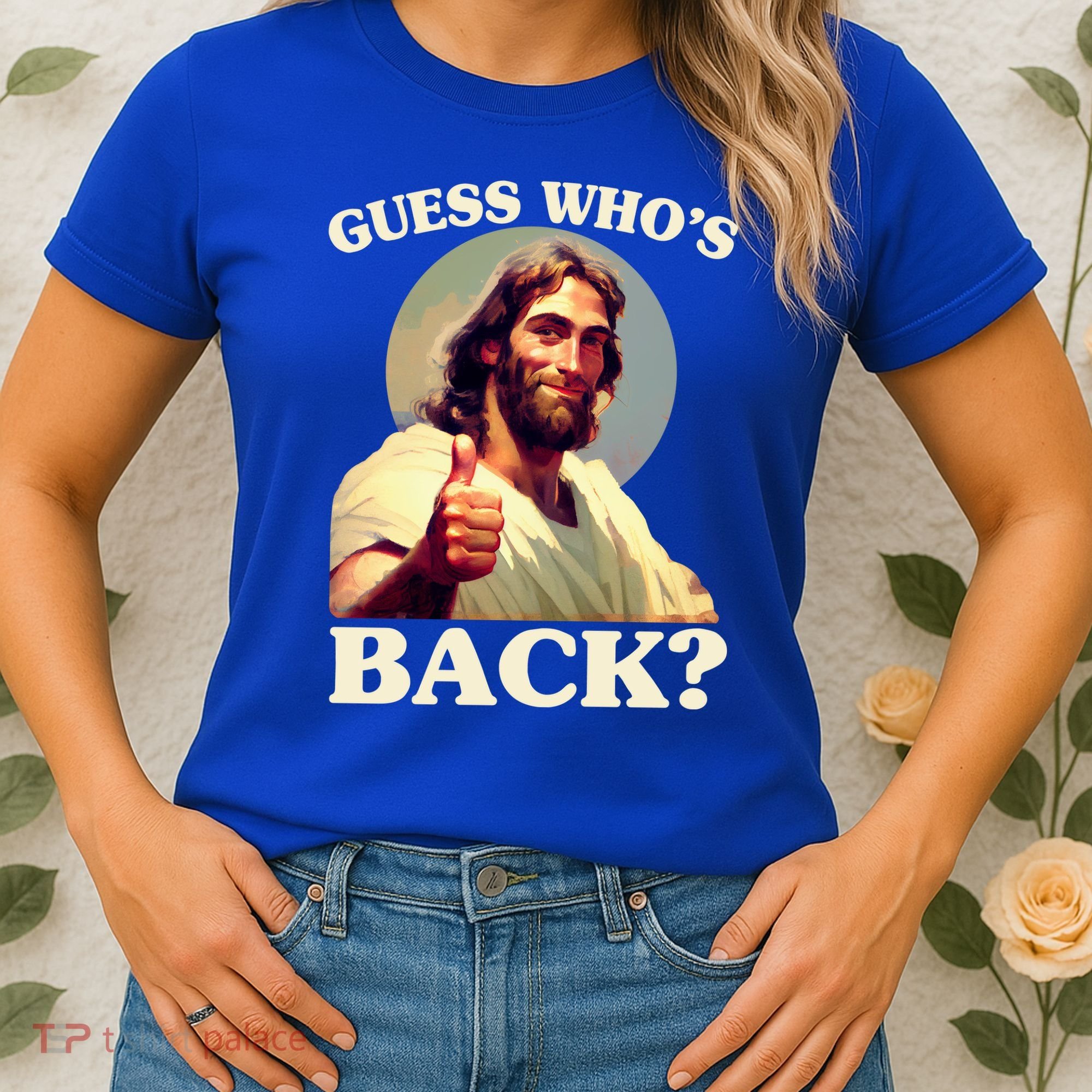 Funny Easter Guess Whos Back Jesus Women's T-Shirt