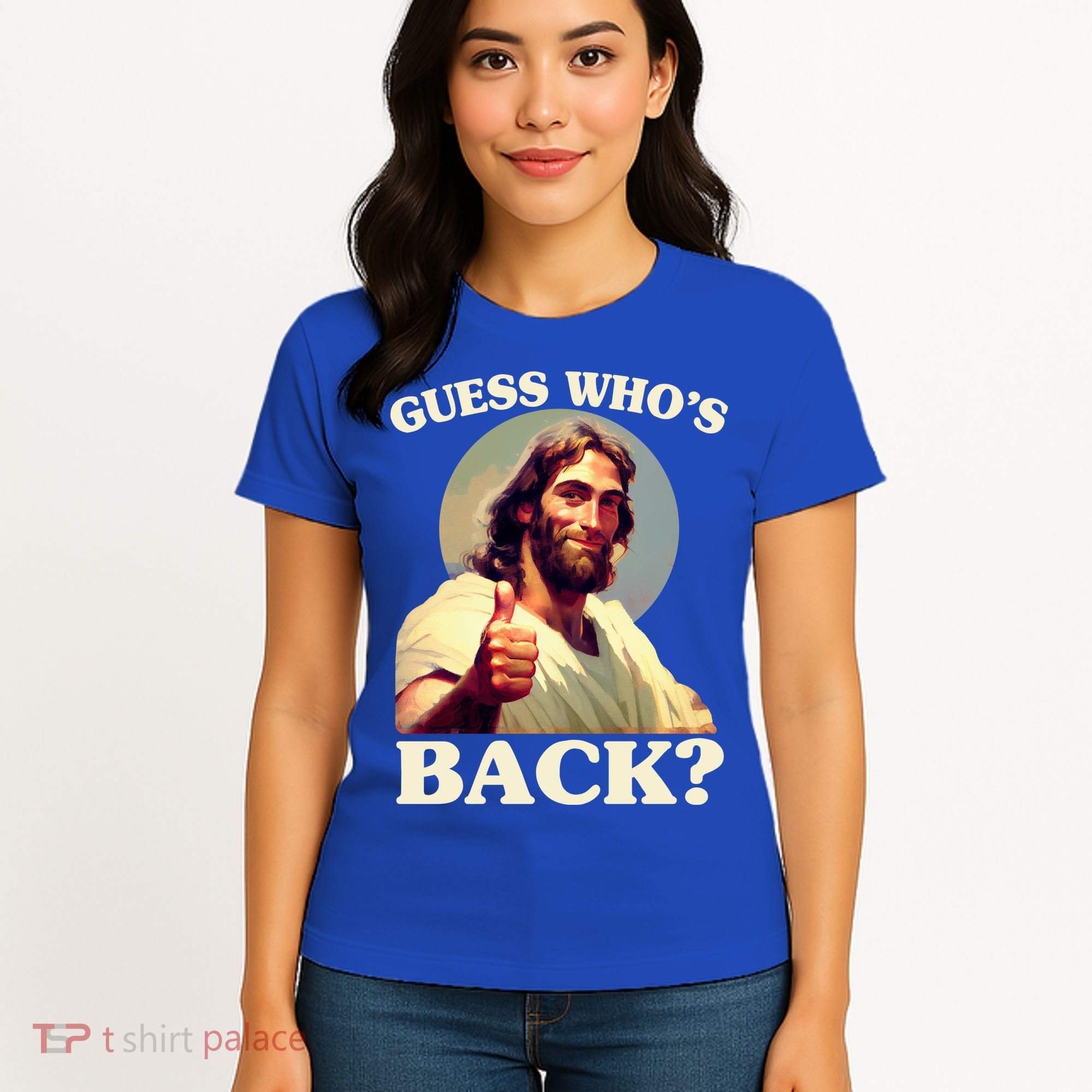 Funny Easter Guess Whos Back Jesus Women's T-Shirt