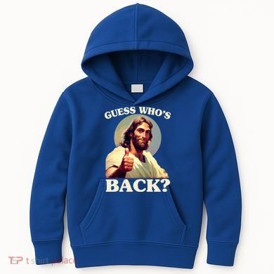 Funny Easter Guess Whos Back Jesus Kids Hoodie