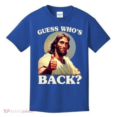 Funny Easter Guess Whos Back Jesus Kids T-Shirt