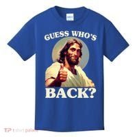 Funny Easter Guess Whos Back Jesus Kids T-Shirt thumb 0