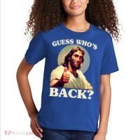 Funny Easter Guess Whos Back Jesus Kids T-Shirt thumb 2