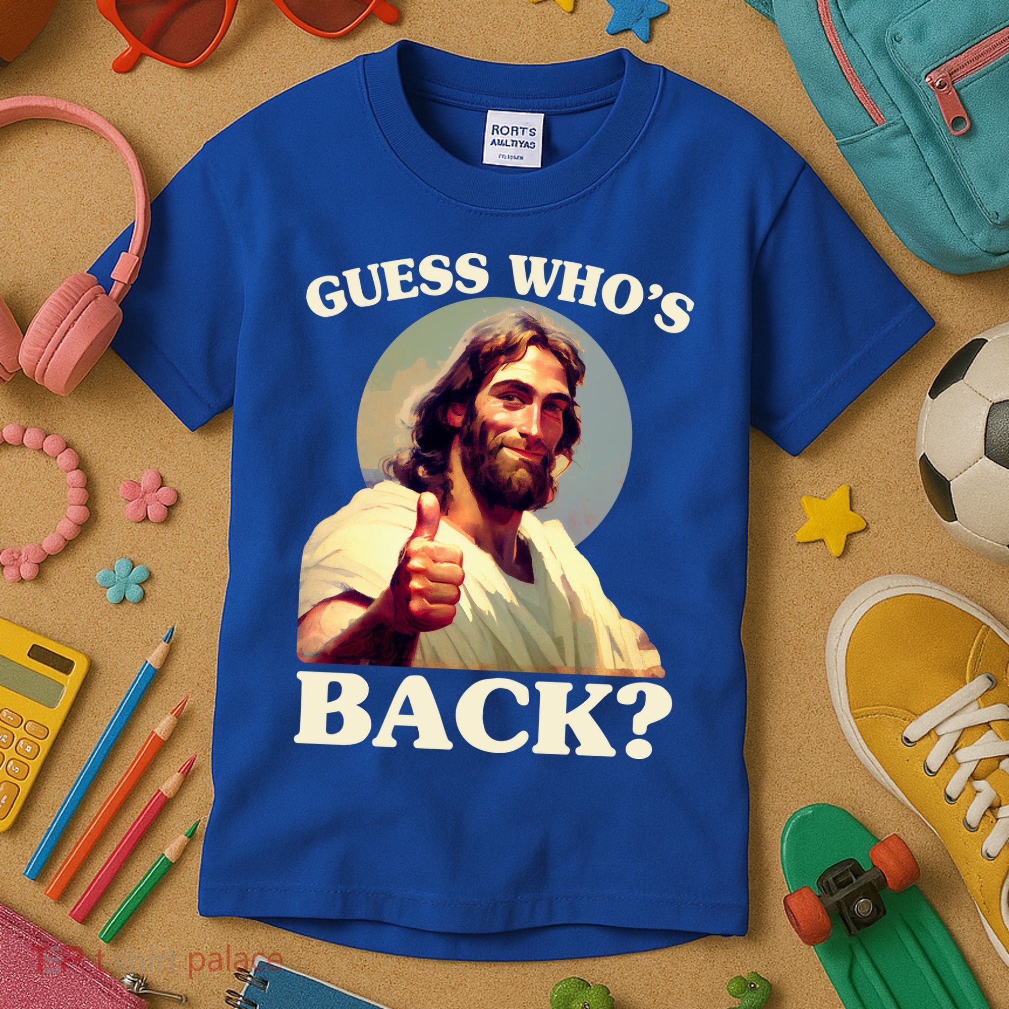 Funny Easter Guess Whos Back Jesus Kids T-Shirt