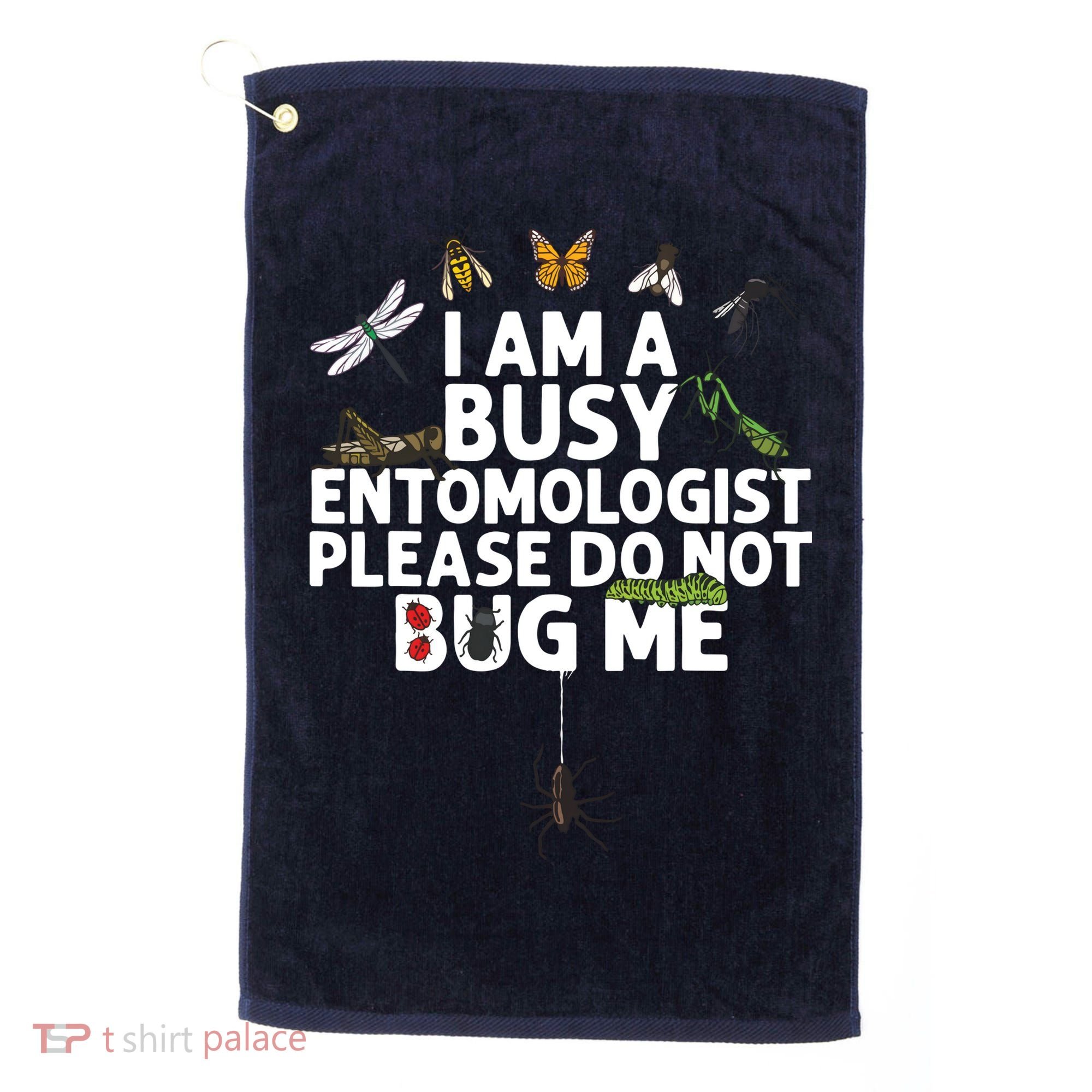 Funny Entomology Gift For Men Women Bug Lovers Golf Towel