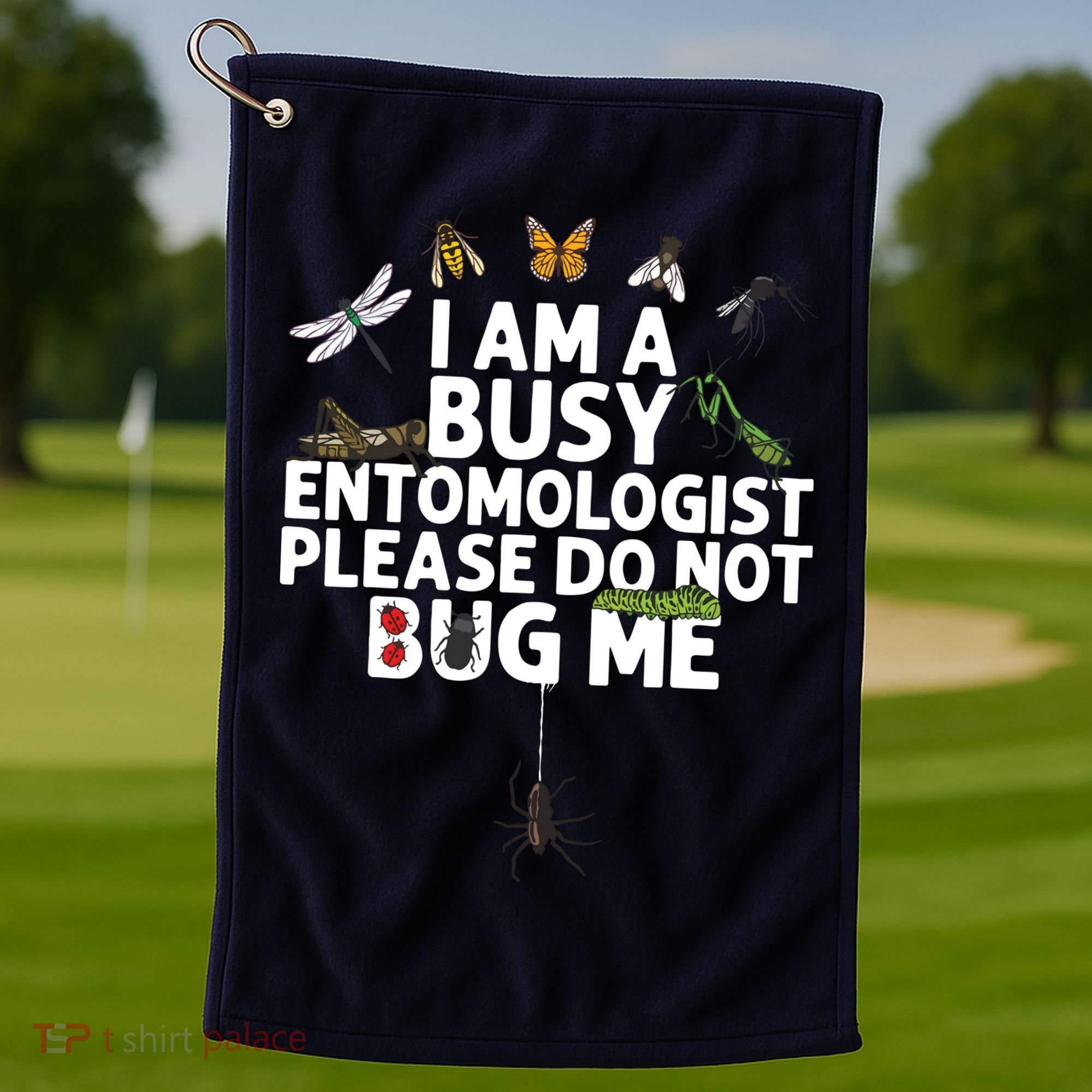 Funny Entomology Gift For Men Women Bug Lovers Golf Towel