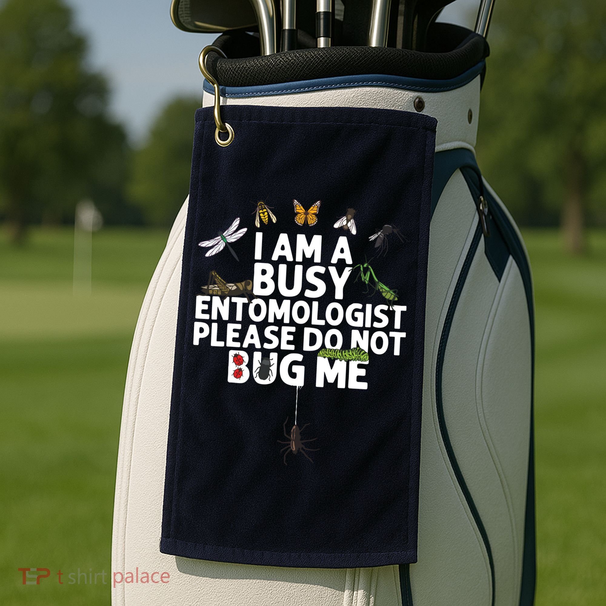 Funny Entomology Gift For Men Women Bug Lovers Golf Towel