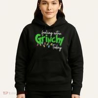 Feeling Extra Grinchy Today Christmas Lights Xmas Clothing Hoodie thumb 5