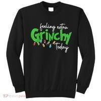 Feeling Extra Grinchy Today Christmas Lights Xmas Clothing Sweatshirt thumb 0