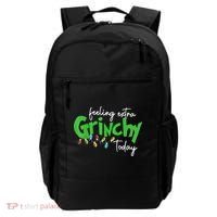Feeling Extra Grinchy Today Christmas Lights Xmas Clothing Backpack thumb 0