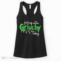Feeling Extra Grinchy Today Christmas Lights Xmas Clothing Women's Tank Top thumb 0