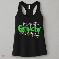 Feeling Extra Grinchy Today Christmas Lights Xmas Clothing Women's Tank Top thumb 3