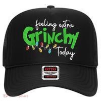 Feeling Extra Grinchy Today Christmas Lights Xmas Clothing Hat thumb 0