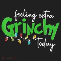 Feeling Extra Grinchy Today Christmas Lights Xmas Clothing Golf Towel thumb 3