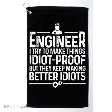 Funny Engineer Gift For Men Women Cool Engineering Mechanic Golf Towel