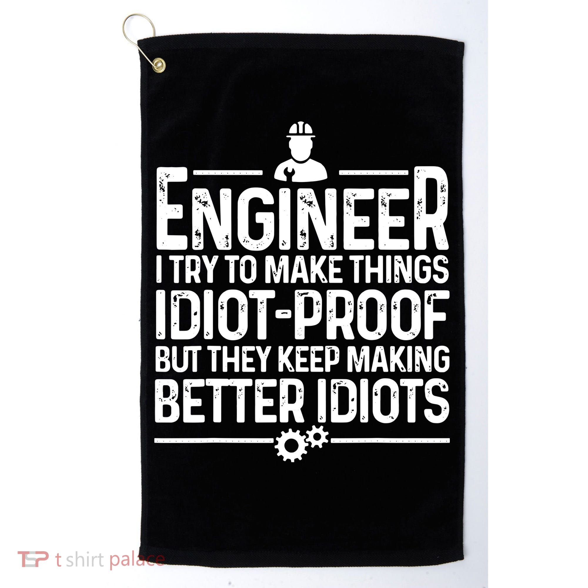 Funny Engineer Gift For Men Women Cool Engineering Mechanic Golf Towel
