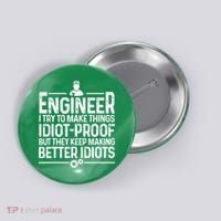 Funny Engineer Gift For Men Women Cool Engineering Mechanic Button thumb 0