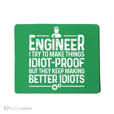 Funny Engineer Gift For Men Women Cool Engineering Mechanic Mousepad