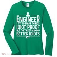 Funny Engineer Gift For Men Women Cool Engineering Mechanic Women's Long Sleeve Shirt thumb 0