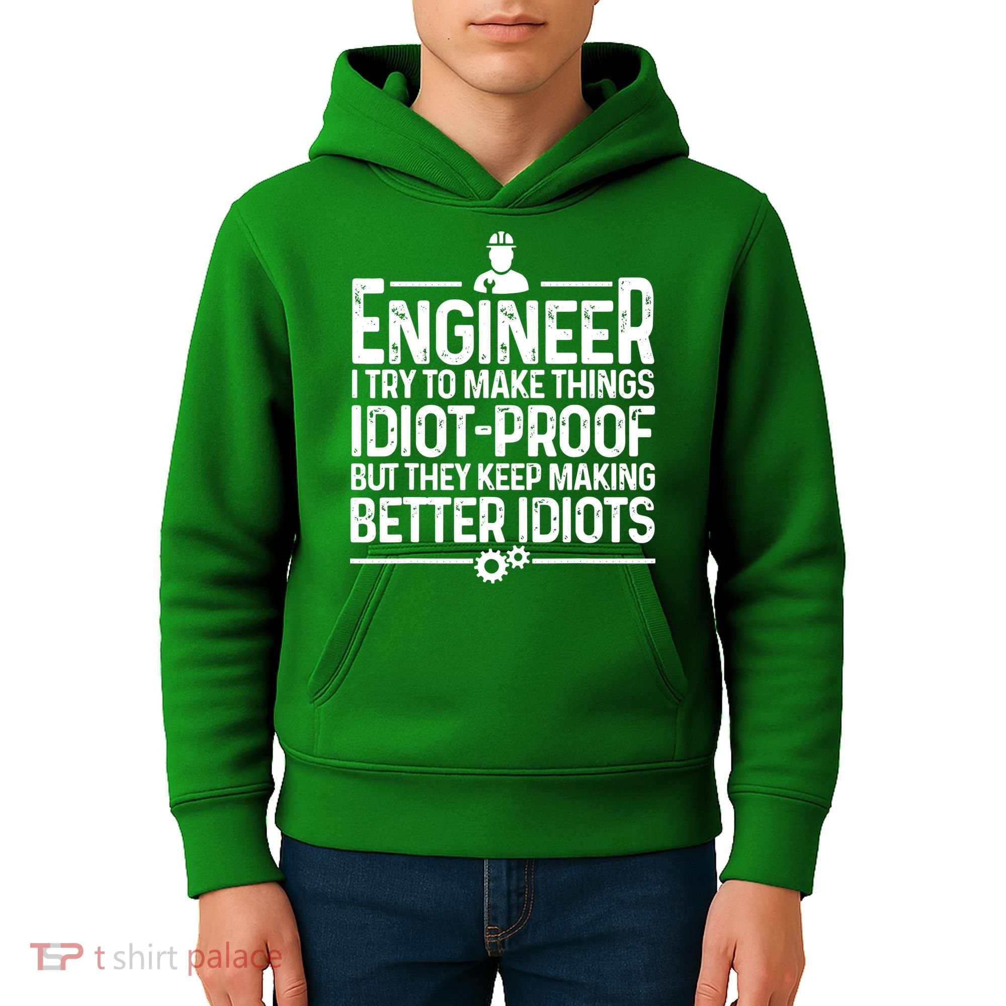 Funny Engineer Gift For Men Women Cool Engineering Mechanic Kids Hoodie