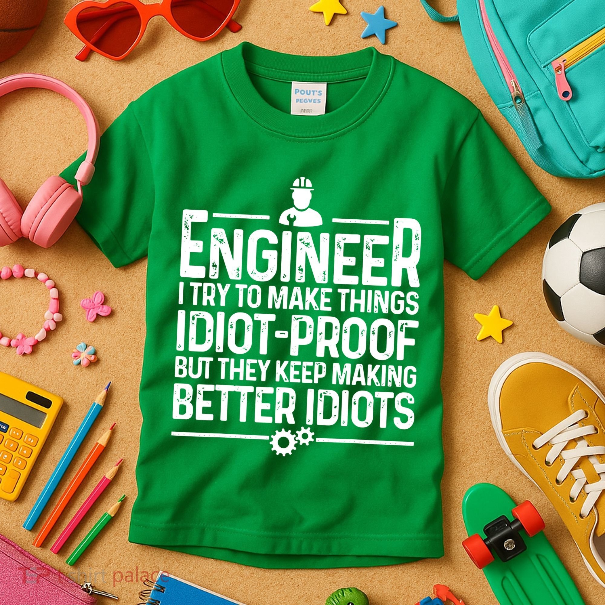 Funny Engineer Gift For Men Women Cool Engineering Mechanic Kids T-Shirt