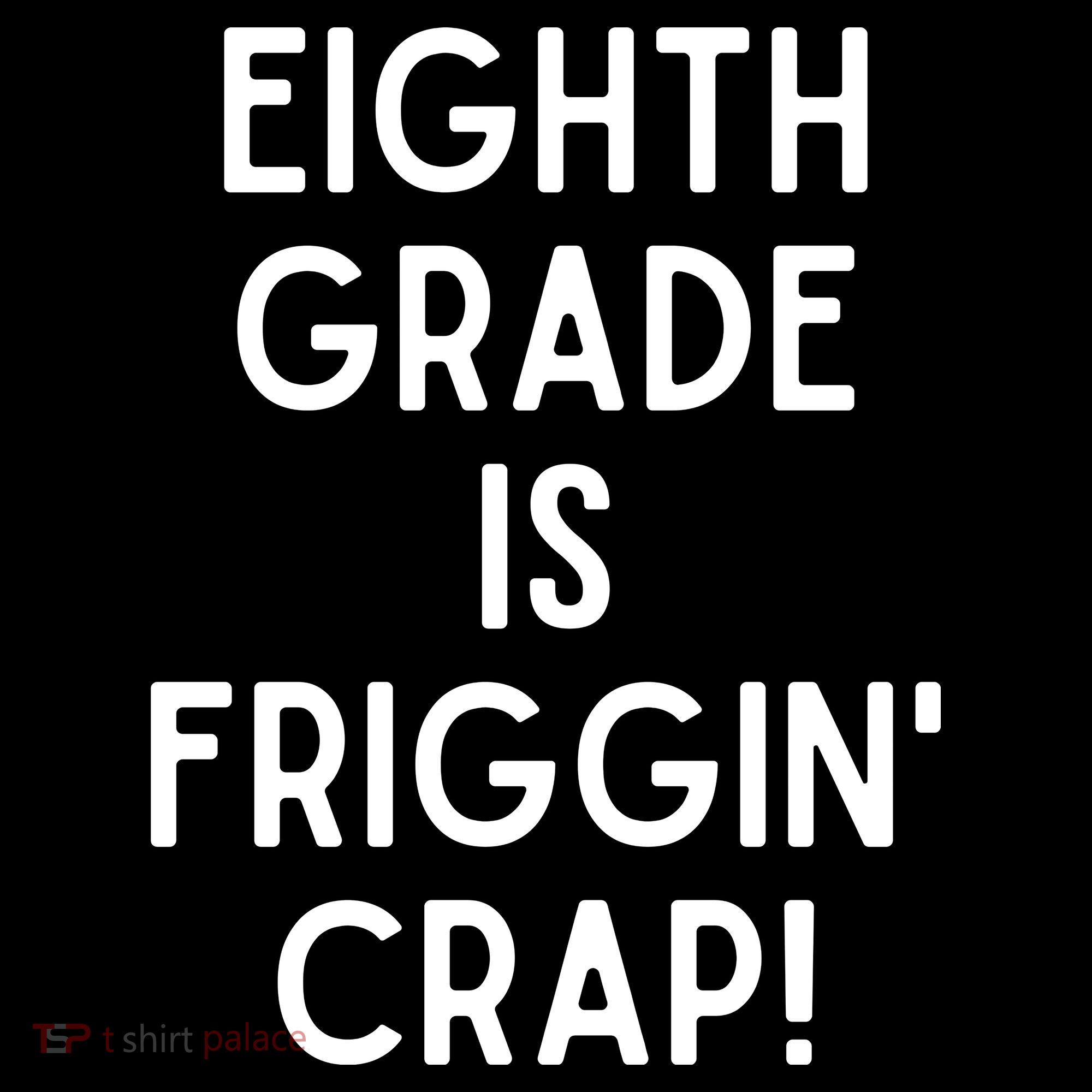 Funny Eighth Grade Is Friggin Crap USA-Made Doggie Bandana