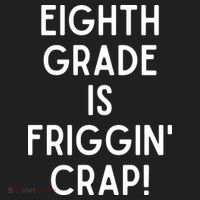 Funny Eighth Grade Is Friggin Crap Golf Towel thumb 3