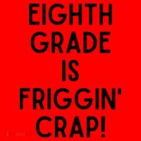 Funny Eighth Grade Is Friggin Crap Santa Hat thumb 1