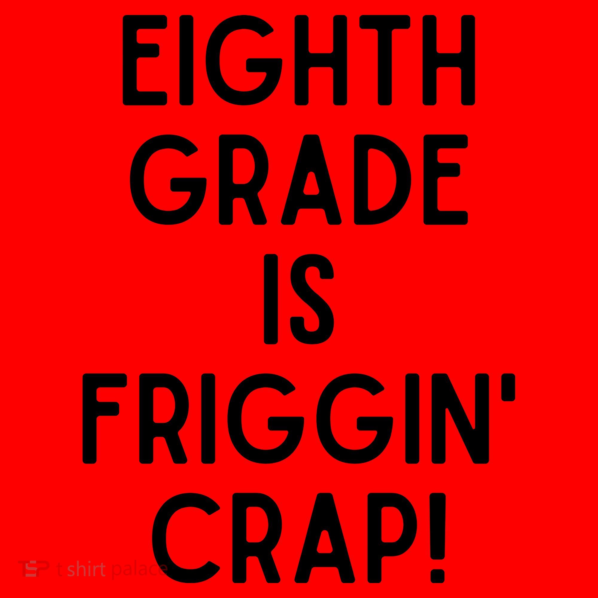 Funny Eighth Grade Is Friggin Crap Santa Hat