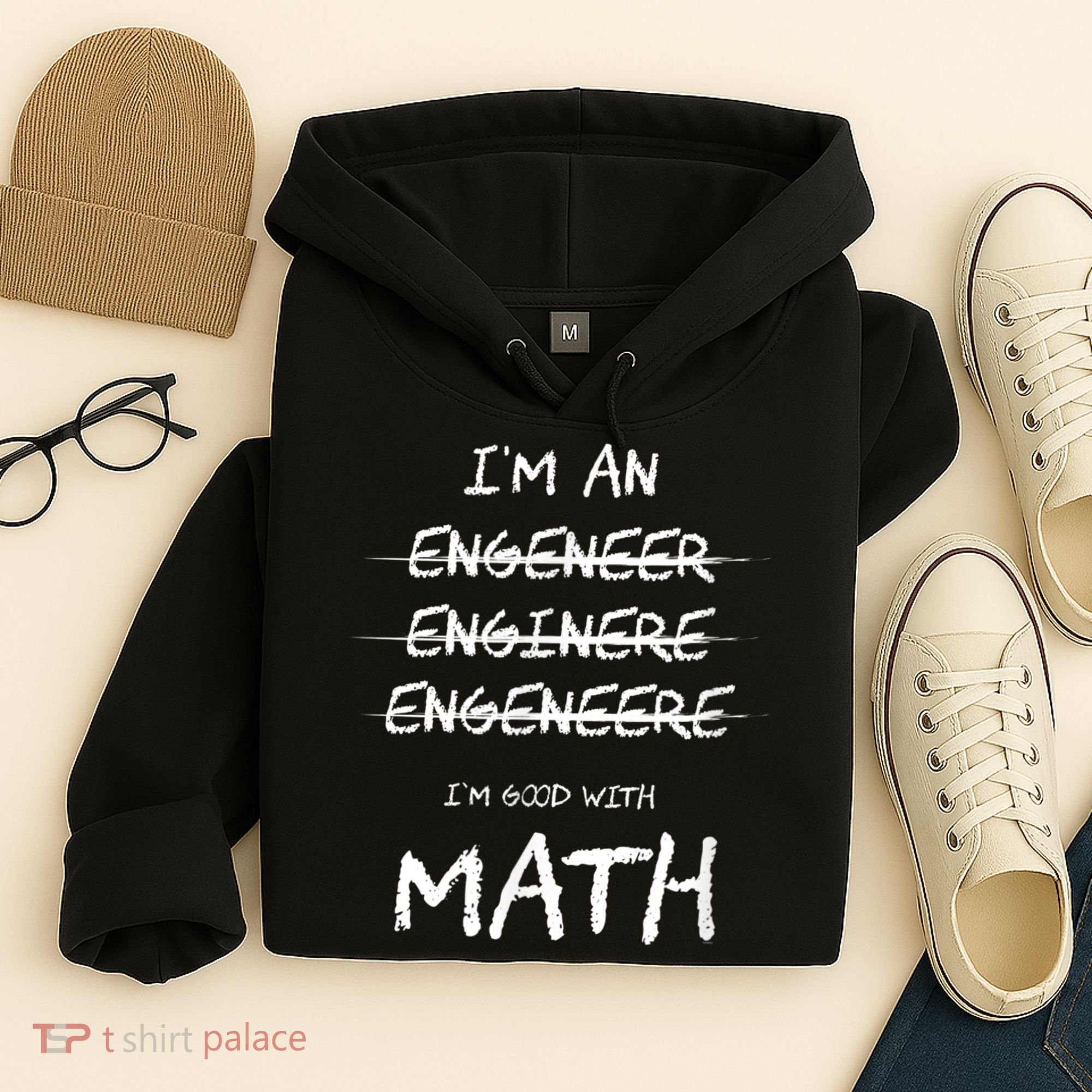 Funny Engineer Good With Math Bad At Spelling Engineering Hoodie