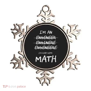 Funny Engineer Good With Math Bad At Spelling Engineering Ornament