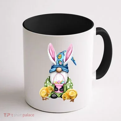 Funny Easter Gnome Coffee Mug back