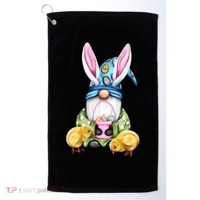 Funny Easter Gnome Golf Towel