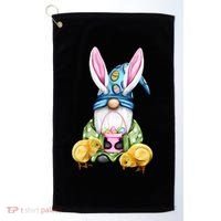 Funny Easter Gnome Golf Towel thumb 0