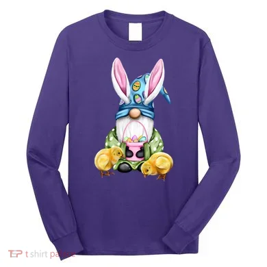 Funny Easter Gnome Long Sleeve Shirt