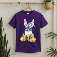 Funny Easter Gnome T-Shirt thumb 2