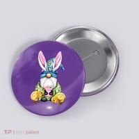 Funny Easter Gnome Button thumb 0