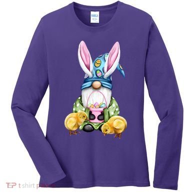 Funny Easter Gnome Women's Long Sleeve Shirt
