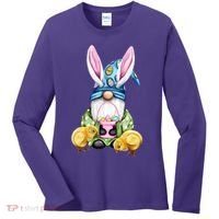 Funny Easter Gnome Women's Long Sleeve Shirt thumb 0
