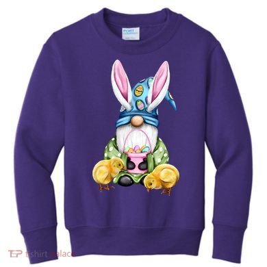 Funny Easter Gnome Kids Sweatshirt