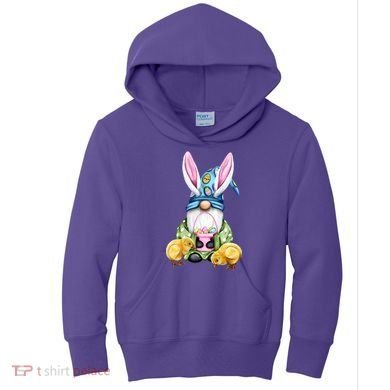 Funny Easter Gnome Kids Hoodie
