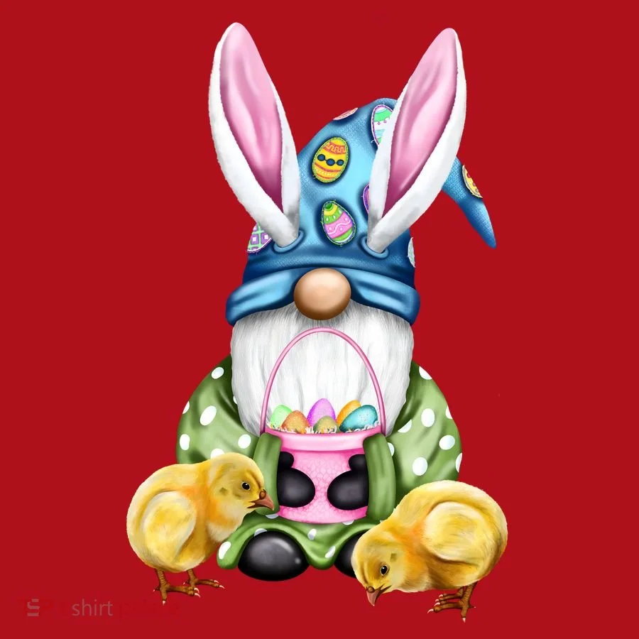 Funny Easter Gnome Christmas Stocking