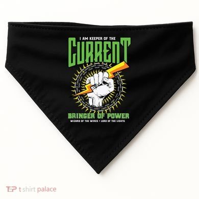 Funny Electrician Gift Electrical Engineer Lineman USA-Made Doggie Bandana