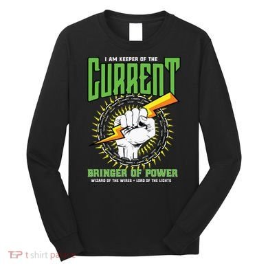 Funny Electrician Gift Electrical Engineer Lineman Long Sleeve Shirt