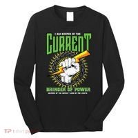 Funny Electrician Gift Electrical Engineer Lineman Long Sleeve Shirt thumb 0