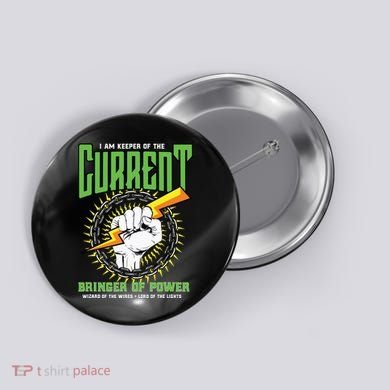 Funny Electrician Gift Electrical Engineer Lineman Button