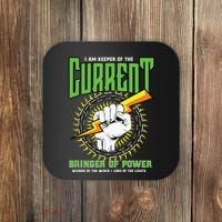 Funny Electrician Gift Electrical Engineer Lineman Coaster thumb 0