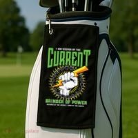 Funny Electrician Gift Electrical Engineer Lineman Golf Towel thumb 2