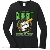 Funny Electrician Gift Electrical Engineer Lineman Women's Long Sleeve Shirt thumb 0