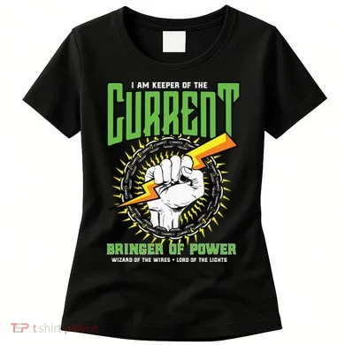 Funny Electrician Gift Electrical Engineer Lineman Women's T-Shirt